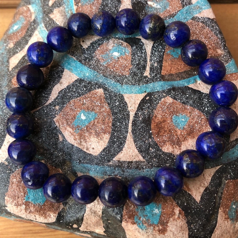 🆕 ONE LEFT Lapis lazuli Mala bracelet - Picture 8 of 8